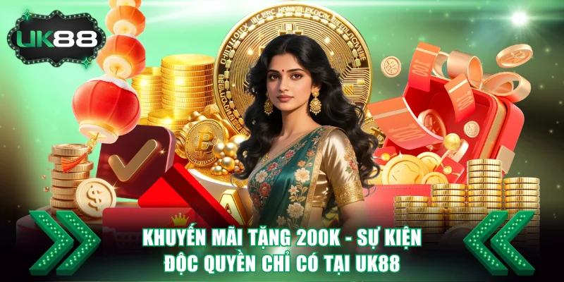 Khuyến Mãi Tặng 200K - Sự Kiện Độc Quyền Chỉ Có Tại UK88 1 Khuyến mãi tặng 200K