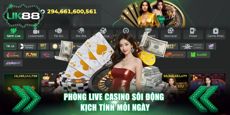 UK88 | Nhà Cái Cá Cược Số 1 Vương Quốc Anh | +8.888K/Ngày 18 Phòng live casino Uk88 sôi động mỗi ngày